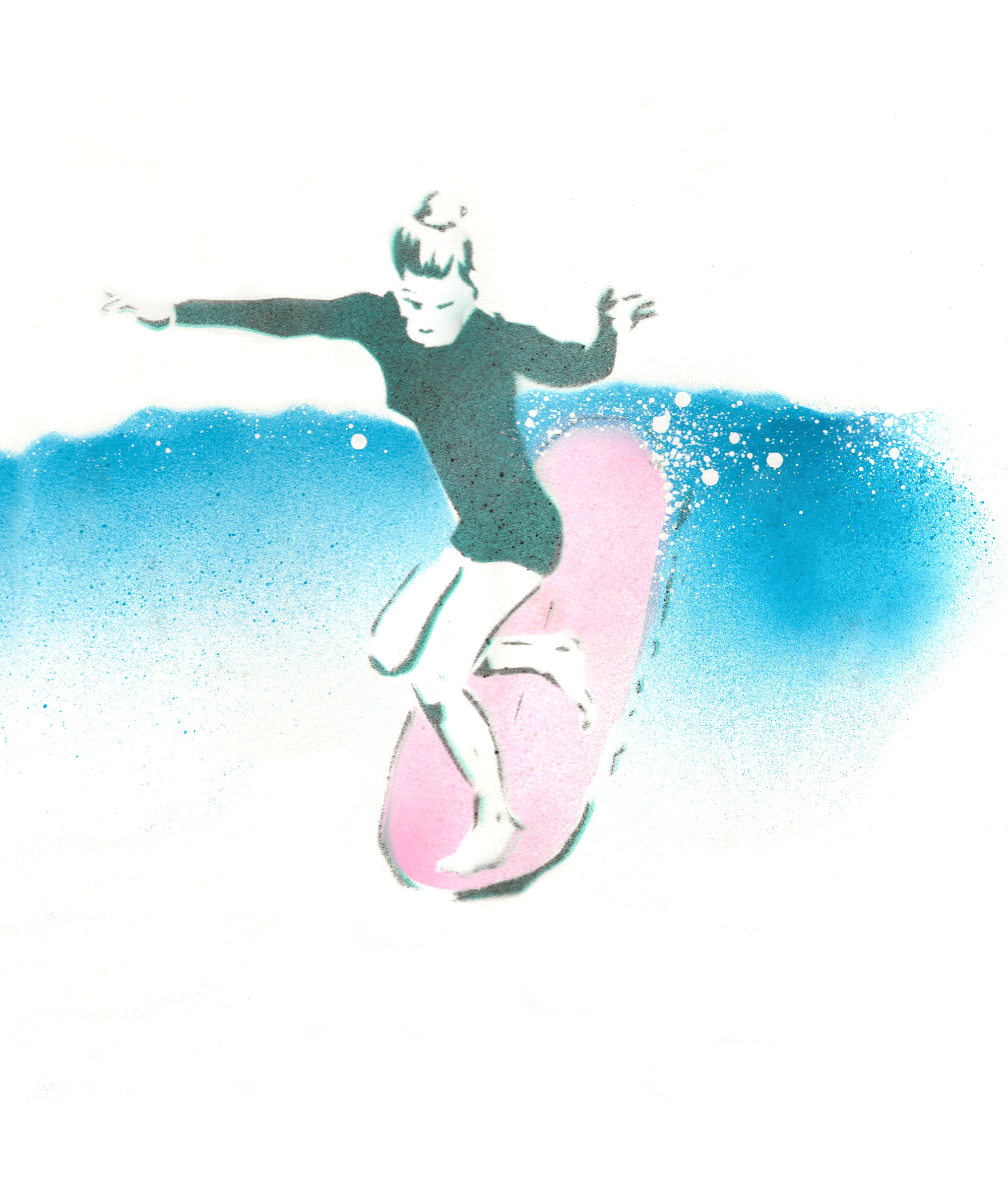 Longboard stencil
